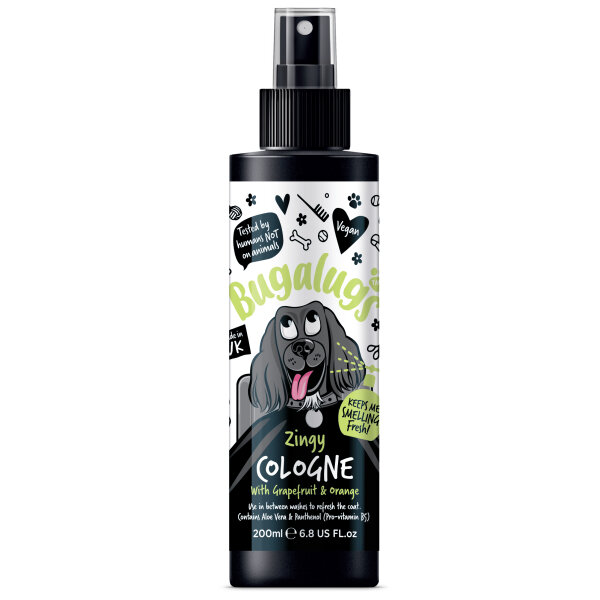 Bugalugs Zingy Cologne – Erfrischendes Hundespray mit Grapefruit & Orange