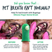 Bugalugs Silikon-Fingerzahnbürste für Hunde und...